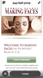 Mobile Screenshot of makingfacessalon.com