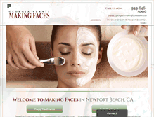 Tablet Screenshot of makingfacessalon.com